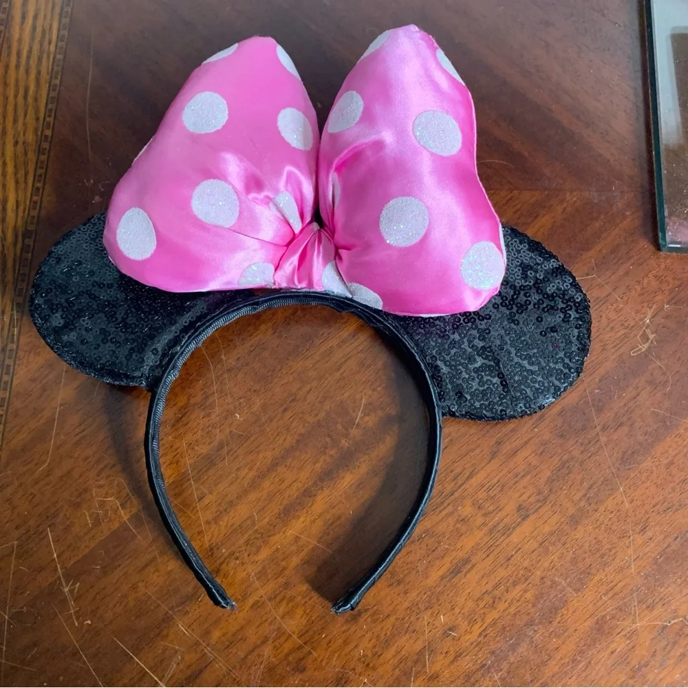 Girl’s Sequins Minnie Mouse Ear Headband